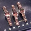 Montres-bracelets mode rétro montres pour dames de luxe cadran rond montre à Quartz bracelet en acier inoxydable étanche femmes