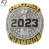 Pierścienie zespołu Q0SC 2023 Fantasy Football Ring FFL Champion Drop Relivery Jewelry