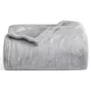 Blankets 150-200Cm Plush Sofa Blanket Light Grey Wool Cloghet Soft Shawl Portable Warm Travel Fleece Knitted Throw Cape 5 Colors Drop Dhemj