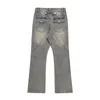 Kvinnor Jeans Yihanke Men S Streetwear Zippers Button Design Fashion Casual Straight Vintage slitna denim Pants 231206