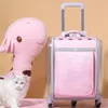 Transportín para perros y gatos, mochila Universal para polea, cesta para coche, varilla de tracción, cochecito, jaula multimodo para animales