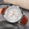 New Hot Classic Luxury Mens BR 1884 Quartz Automatisk rörelse tittar på mode snyggt affärer Schweiz armbandsur med höjningskalender Män