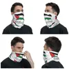 Sciarpe Bandiera della Palestina Bandana palestinese Ghetta per il collo Passamontagna stampato Maschera Sciarpa Fascia multifunzionale per equitazione Traspirante per adulti