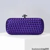 Dames Kont Bags Designertassen BottegaaVeneta Zijde Handgeweven Clutch Bag Diamond Span Simple Dinner Bag HB3J