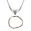 Naszyjniki wiszącego Naszyjnik z woskowym sznurkiem Choker Party Biżuteria Materiał Materiał dla kobiet Dropship