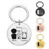 Key Rings Personalized Valentines Day Gift Keychains Customized Name Chain for Boyfriend Dog Lovers Girlfriend Couple Ring 231206