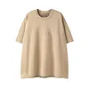 Marque 2023ss T-Shirts couleur imprimé coton ample décontracté hommes et femmes T-Shirt à manches courtes taille américaine S-XL