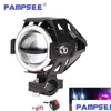 Pampsee 2 stks U7 motorfiets led-koplampen 125 w 3000 ml moto extra hoofdlamp lichten 12 v motobike angel eye headl Dhgu1