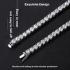 Chokers NeeTim 925 Sterling Silver Real Tennis Necklace Bracelet for Women Men Lab Diamonds with GRA Certificate Neck Chain 231204