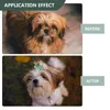 犬のアパレル50pcsクリスマスペットの髪の毛がゴムバンドヘッドレスの髪の毛が弾力性のあるトップノット子犬猫ミックススタイルのアクセサリーのためのトップノット