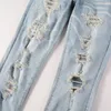 Jeans pour hommes, pantalon décontracté en denim de rue avec coton micro élastique, jean moulant bleu pour jeunes