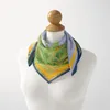 スカーフ53cmヴァネッサの贅沢な女性シルクスカーフバンダナヘッドバンドヒジャーブムスリムネッカチーフ衣類衣類バッグの衣服アクセサリー