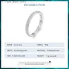 Solitaire Ring Bamoer 925 Sterling Silver Shiny Zircon Finger Ring Simple Eternity Band For Women Valentine's Day Gift Fine Jewelry BSR365 YQ231207