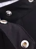 Giacche da donna Giacca corta da donna casual Girocollo Manica lunga con bottoni automatici Cappotto corto Donna Moda vintage Y2k Top