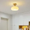 Потолочные светильники Современный стеклянный светильник Минималистичные светодиодные лампы E27 Лампа для гостиной Прихожая Проход Прихожая Балкон Спальня Домашнее освещение