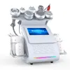 Máquina profissional de emagrecimento por cavitação ultrassônica 80K 9 em 1 vácuo RF radiofrequência equipamento de spa facial e corporal para aperto de pele