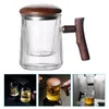 Wine Glasses Vertical Stripe Tea Cup Cups Of Coffee Double Bottom Whiskey Glass Infuser Mug Strainer Pretty Filter