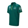 T-shirts voor heren Outdoor T-shirts Nieuw F1-racepak Aston Martin Team Staande kraag Polo Heren korte mouwen zomer ademend shirt 9mwv