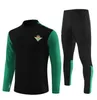 24/25 حقيقية Betis Mens Kids Soccer Tracksuit Trackseys مجموعات 22/23 رجال كرة القدم جيرسي سترة