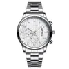 New Fashion Two Eyes Calendar Men's Watch Steel Band Style