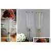 Party Decoration 80cm/100cm Akryl Crystal Flower Ball Holder Table Centerpiece Vase Stand Candlestick Drop Delivery Home Garden Fest DHRMC