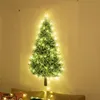 Tapisseries 4.9x2.5ft julgran Tapestry vägg hängande med 10 m 100Led String Lights för dörrtäckning Hem sovrum Bakgrund Xmas Decor 231207