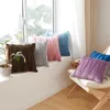 Kudde/dekorativa nya randnät Holländska sammet kudde täcker fast färg kast fodral för soffa dekorativ täcke heminredning fodral