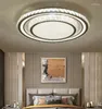 Lustres LED Lustre en cristal Dimmable moderne plafond pendentif lumières salon salle à manger lampe chambre monté Lustre