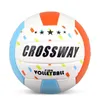 Bollar Crossway Officiell storlek 5 PU Volleyboll Högkvalitativ match Volleybollboll inomhus utomhusträningskula med gratis presentnål 231206