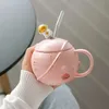 Bottiglie d'acqua 400ML Creativo Spazio carino Sistema solare Ceramica Tazza da caffè Doppio vetro Cartone animato Bicchiere da latte Ragazzo Regalo Tazza Regalo di Natale 231206