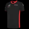 メンズTシャツアウトドアTシャツ2023新しいF1スーツハスレーシングチームサマーラウンドネック短袖クイック乾燥スポーツシャツメンズ4S 6UI0