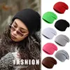 Casquettes de boule 2023 Chapeaux chauds d'hiver pour femmes Casual Stacking Bonnet tricoté Hommes Couleur unie Hip Hop Skullies Unisexe Femme Bonnets