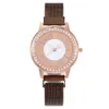 Fashionabla diamantbockade Sky Star Women's Watch Lazy Men's Stone -järnabsorberande magnet