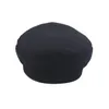 Baretten Ball Caps Wollen Kasjmier Baret Brief Hoed Pu-ketting Metalen Achthoekige Cap Koreaanse Vrouwelijke Engelse Mode Militaire Drop Delivery Otet4