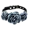 Dog Collars Flower Girl Collar For Female Dogs Pet Floral Necklaces Rose Decorations Cat No Adjustable 6XDE