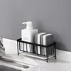 Kitchen Storage Sponge Holder Sink Caddy 304 Stainless Steel Anti-Rust Organizer Rack For Soap Scrubbers Dish Cloth Cleaning Brush