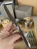 24 st guld servis set spegel cutlery tabeller 304 rostfritt stål plattvaror västerländskt silverkök middag knivsked för starkt ljus