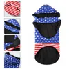 Dog Apparel Pet Jacket Americans Flags Costume Decorative Hoodie Polyester Coat Comfortable