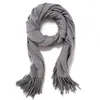 Scarves AEBMNHD Fashion Womens Thicken Warm Mens Diagonal Striped Tassel Neck Scarf Fall Winter Long Poncho Stole Shawl Wraps