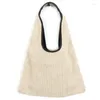 Bolsas de noche 2x Mujeres Hombro Mimbre Bolsa de paja tejida Bolsos de diseñador Gran capacidad Tote Mujer Verano Playa Monedero Beige