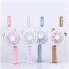 Other Furniture 4 Colors Usb Handheld Twist Cat Fan Electric Power Desktop Colorf Night Light Mini Air Cooler Drop Delivery Home Garde Dhkd3
