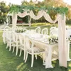 Curtain 1PCS Wedding Arch Drape Fabric Sheer Chiffon Tulle Draping Backdrop Party Supplies Home Drapery Ceremony Decoration