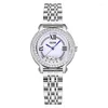 Wristwatches Women's Classic Light Luxury Fashion Watch Temperament Quartz Blue Needle Diamond