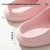Eva Super Platform zachte dikke slides Minimalistische en comfortabele binnenbadkamer Niet -slip dames slippers per
