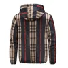 Männer Jacken 2023 Herbst Winddicht Plaid Varsity Männer Casual Outdoor Mit Kapuze Bomber Jacke Mode Koreanische Lose Straße Männlichen Mantel 231207