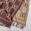 Designer Scarf For Women Luxury Scarf Winter Shawl Warm Fashion Classic Mens Letters Cashmere Reversible Tassel Temperament Holiday Gift