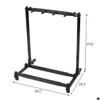 Overige meubels Mti Gitaarstandaard 3 Houder Opvouwbare Organizer Rack Podium Bas Akoestisch Elektrisch Drop Levering Huis Tuin Dhtca