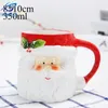 Su Şişeleri Gingerbread Man Mug 3d Gingerbread Man Seramik Sub Süt Kahve Su Kupası Seramik Çay Kupaları Noel Çiftleri Noel Yıl Hediyesi 231206