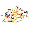 Golf Tees 100 Pcs/Pack Plastic Golf Tees Multi Color 8.3CM Durable Rubber Cushion Top Golf Ball Holder Golf Accessories 231204