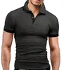 Costumes pour hommes A2388 MRMT 2023 marque T-shirt revers décontracté à manches courtes couture hommes pour homme couleur unie pull haut homme